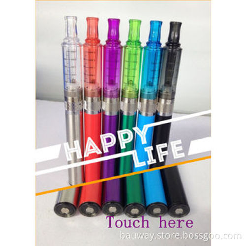 Electronic cigarette ego patented iTouch battery, work by skin touching, no button, 7 colors